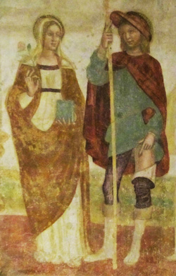 Сан-Микеле-аль-Поццо-Бьянко, Бергамо. Св. Маргарита и св. Рох