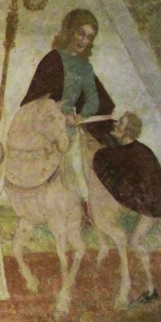 Сан-Микеле-аль-Поццо-Бьянко, Бергамо. Святой Мартин и нищий