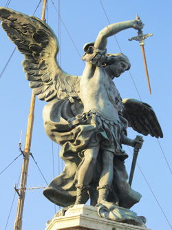 Петер Антон фон Фершаффельт. Архангел Михаил. Замок Святого Ангела, Рим