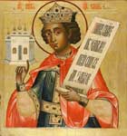 Царь Соломон. Иконостас Кижского монастыря, XVIII в.