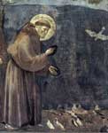 Джотто. Святой Франциск, проповедующий птицам