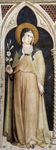 Симоне Мартини. Св. Клара Ассизская. 1317